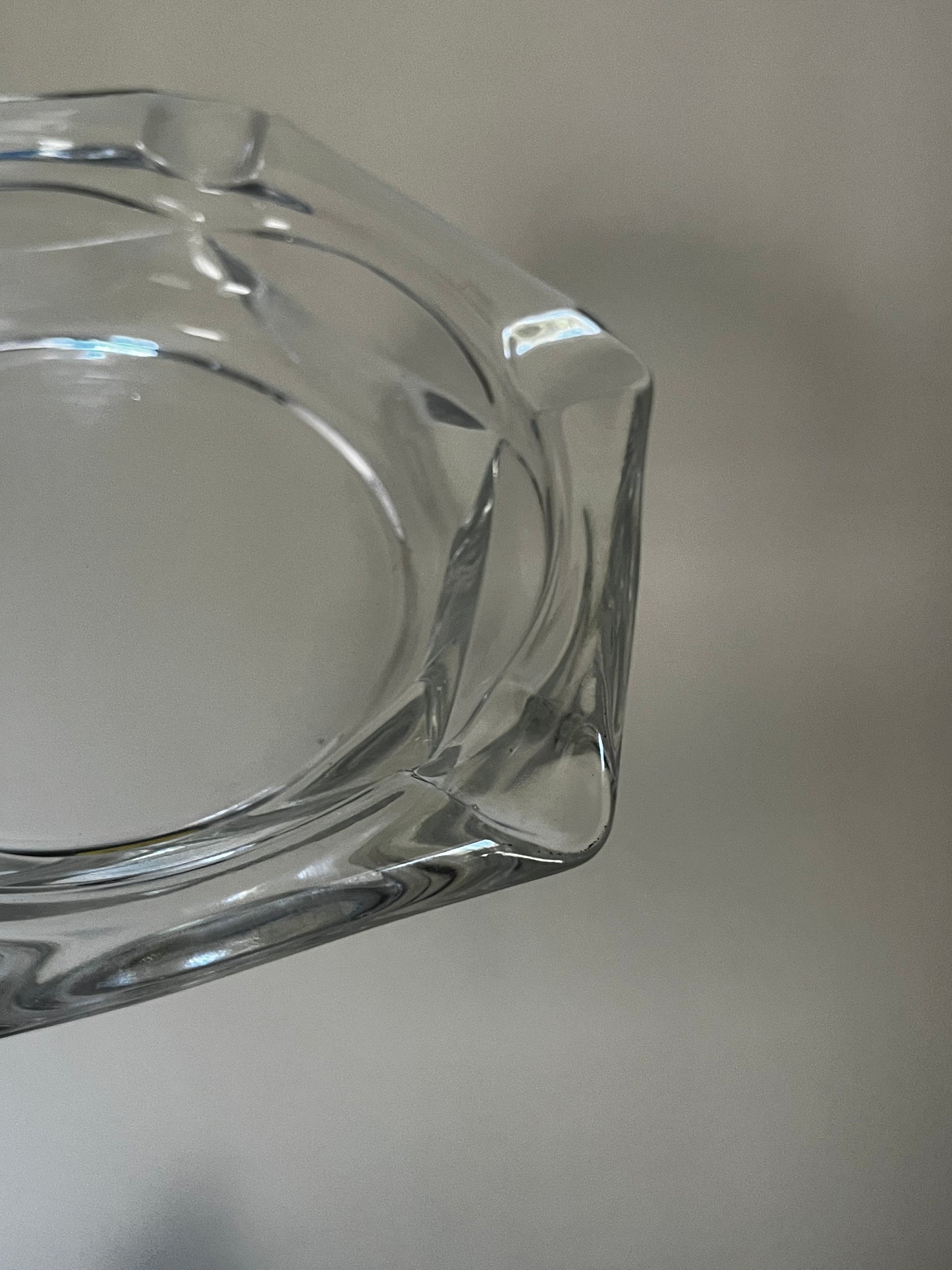 Glass Hexagon Catchall Dish | Geometric Jewelry Tray