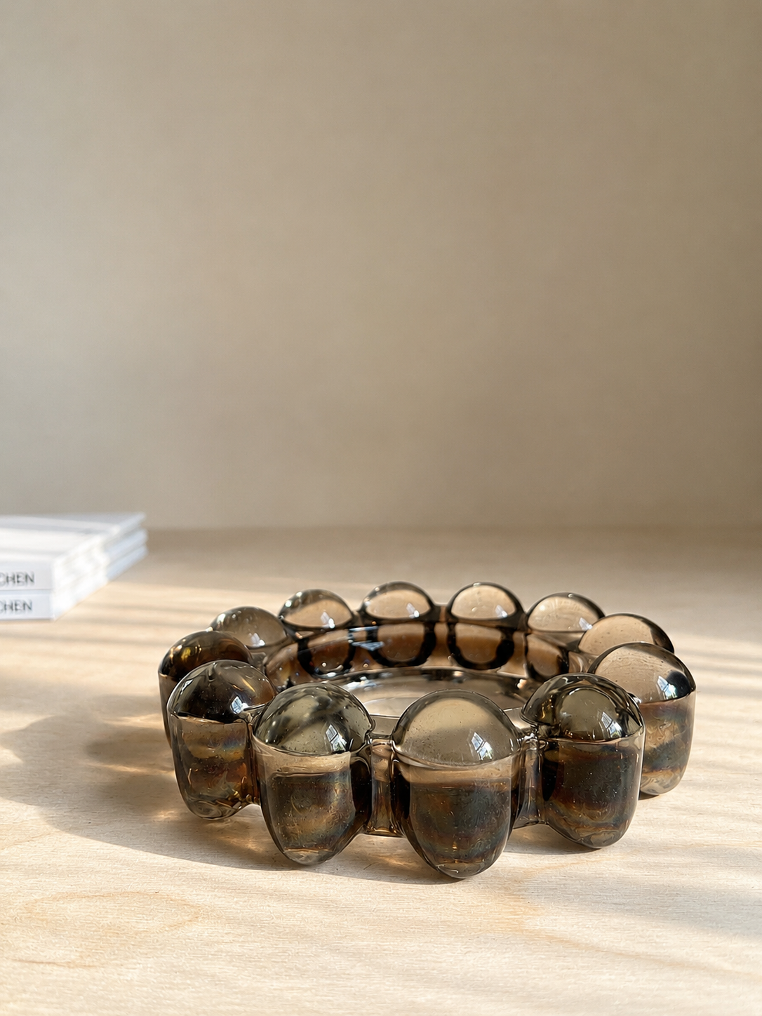 MCM Smoky Glass Boopie Catchall Dish