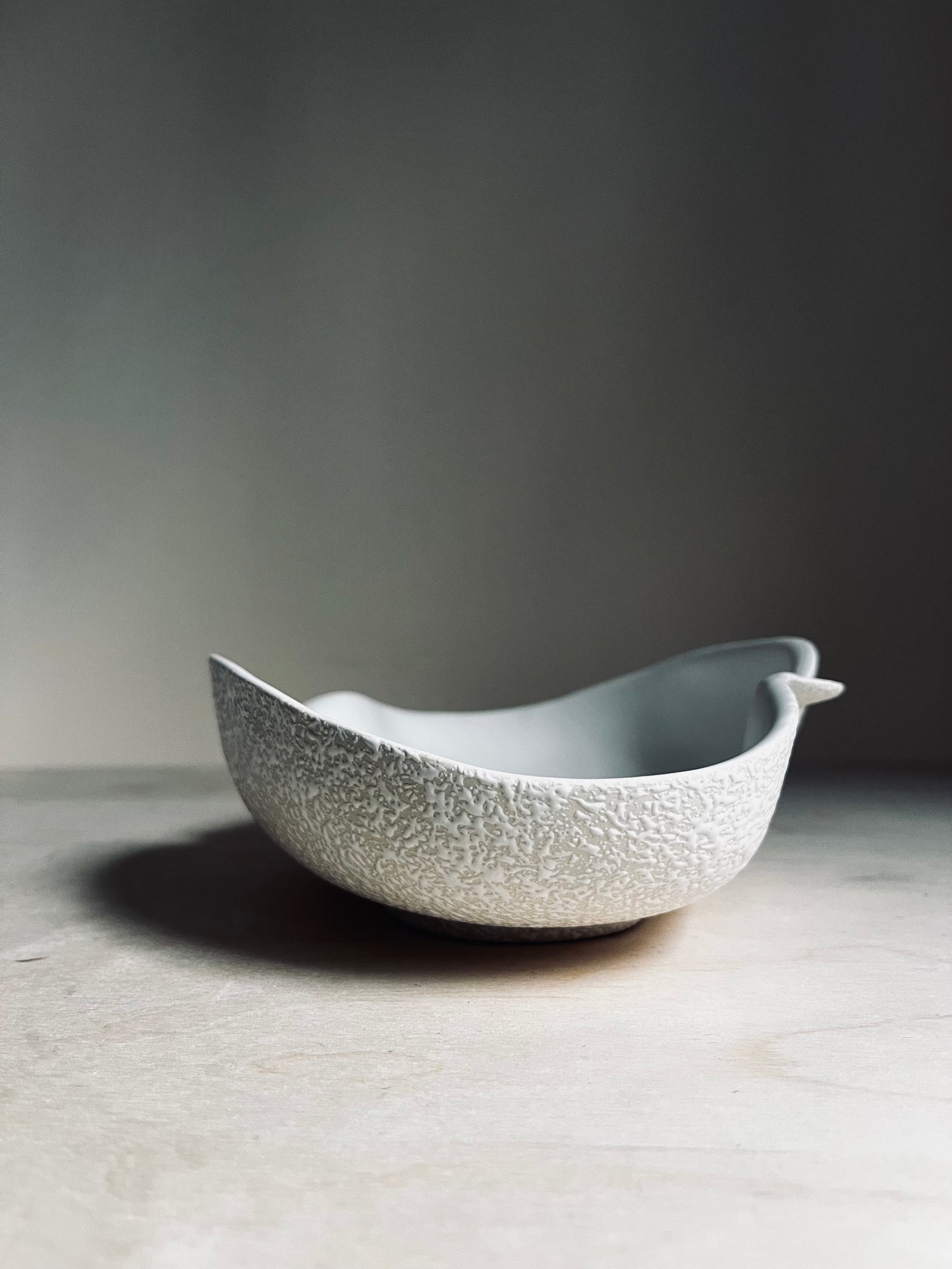 MCM USA Art Pottery Popcorn Glaze Sculptural Bowl