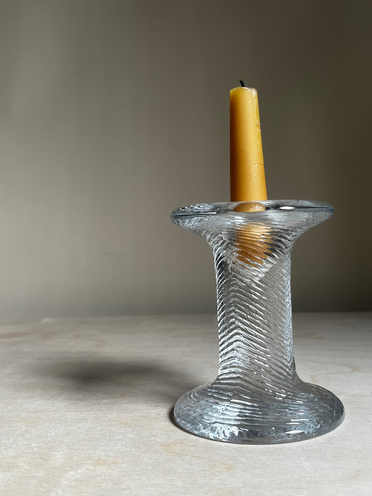 1970s Kosta Boda ‘Roma’ Crystal Taper Holder