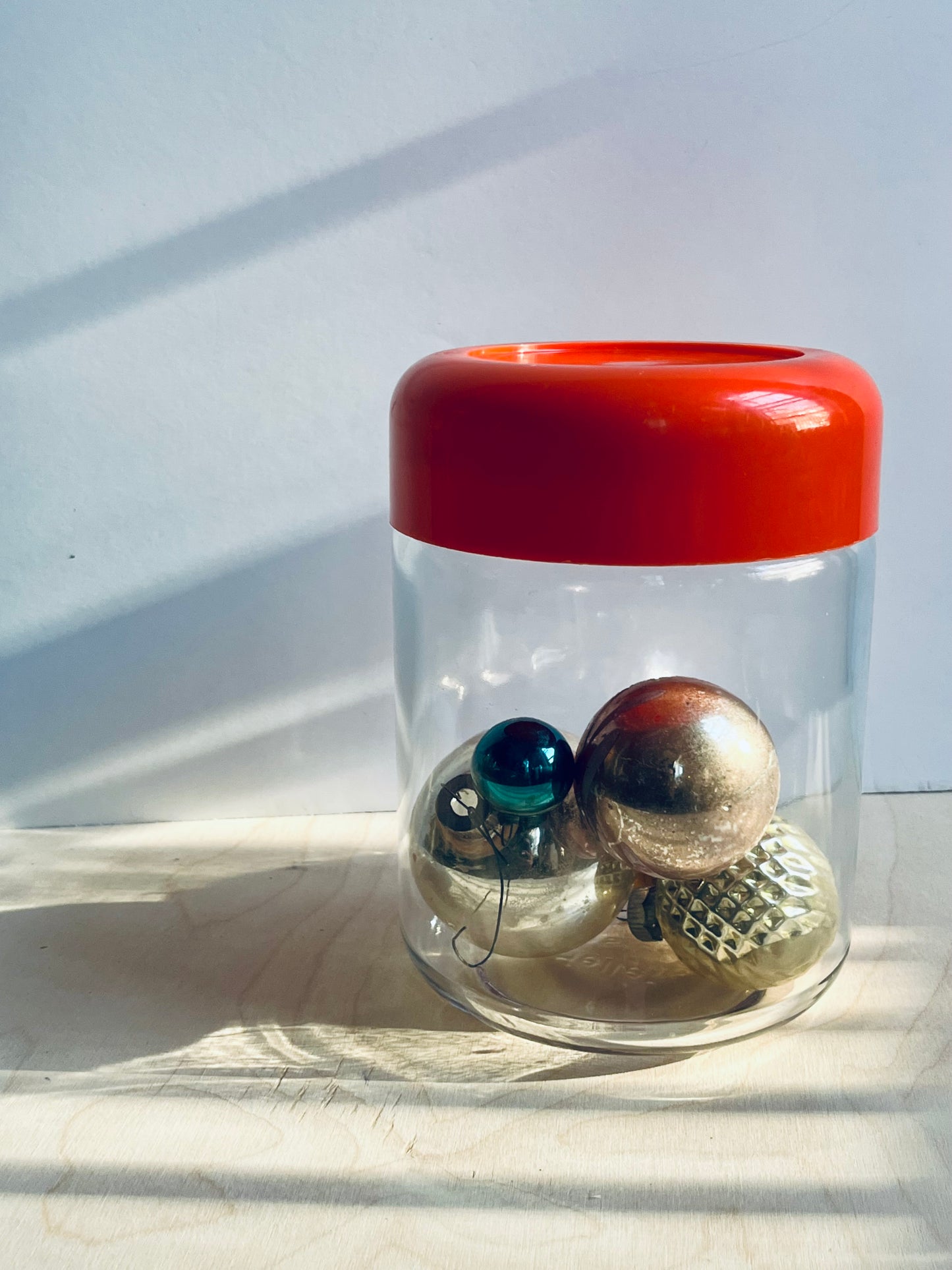 1970s Heller Designs Inc Glass Storage Jar