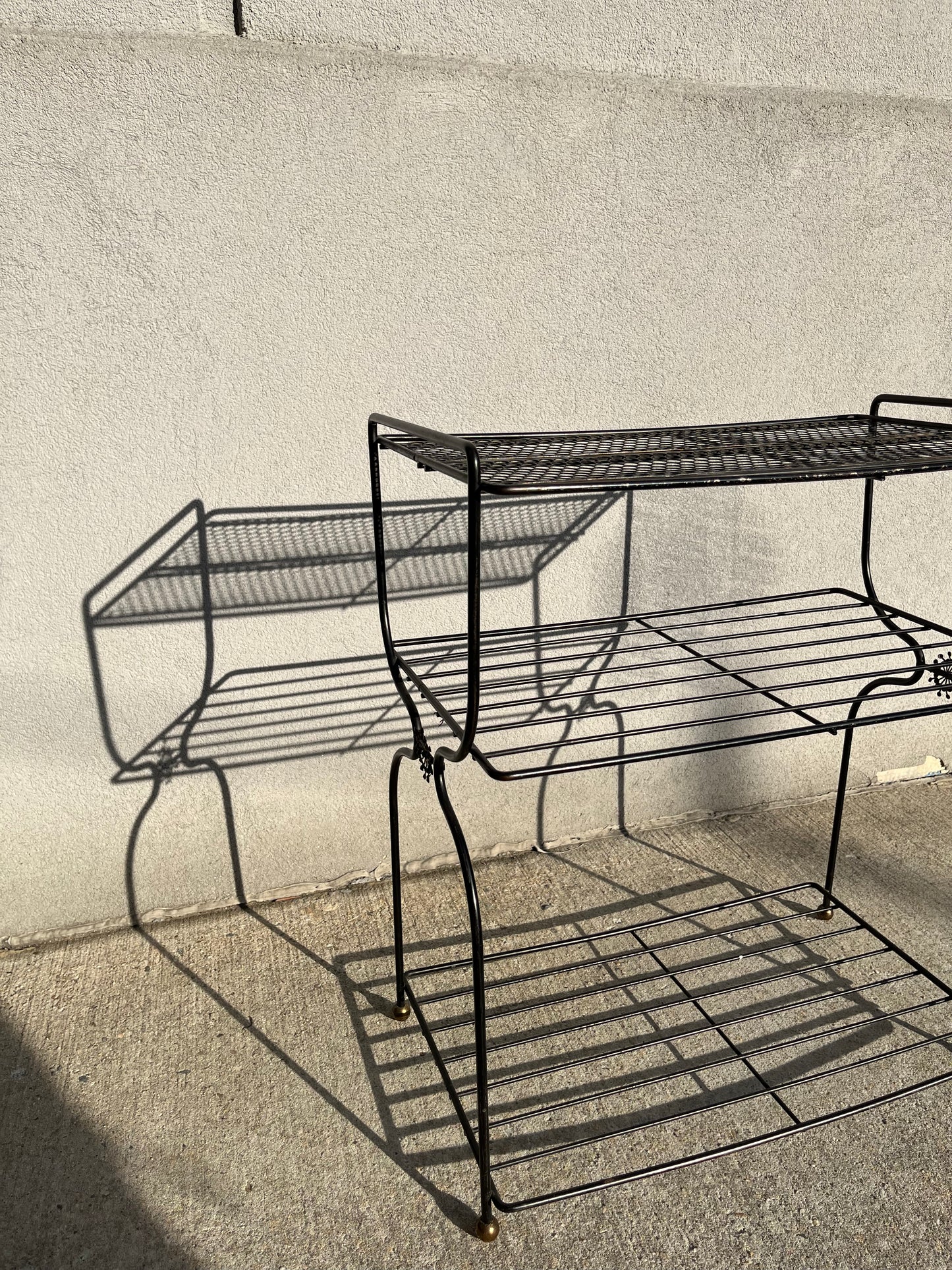 Black Metal LP Rack/ Plant Stand