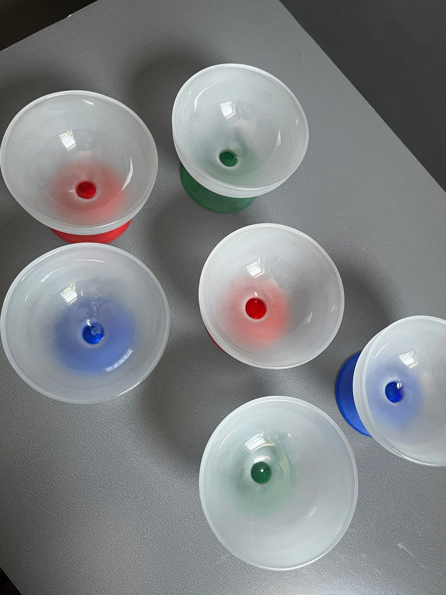 Frosted Glass Dessert Cups | Set of 6