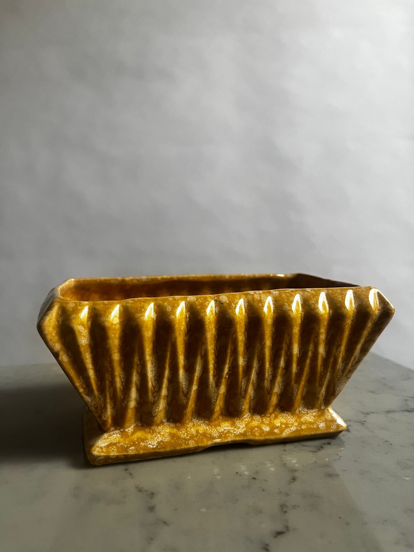 MCM Ceramic Speckled Planter | Made in USA by Brush