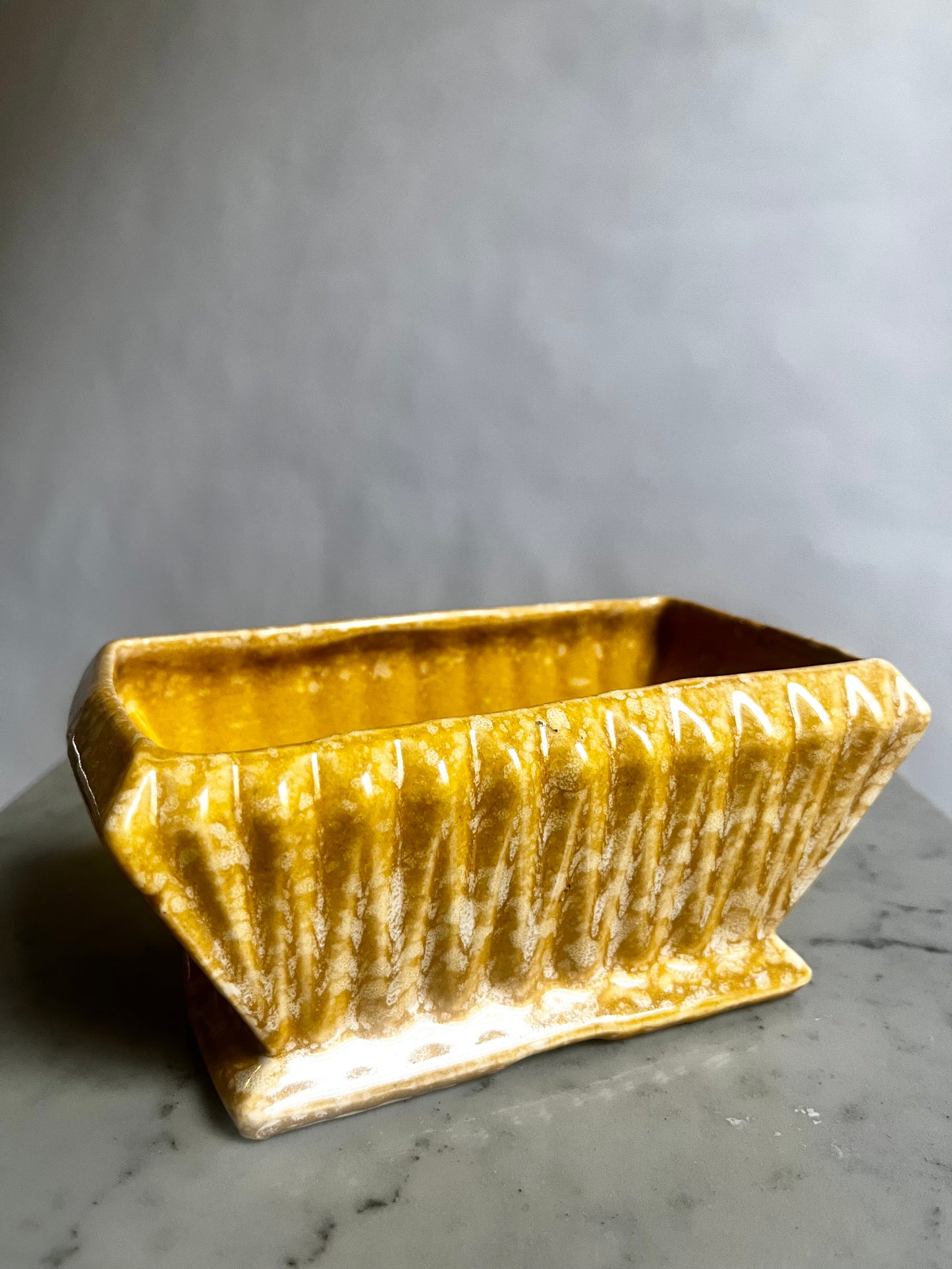 MCM Ceramic Speckled Planter | Made in USA by Brush