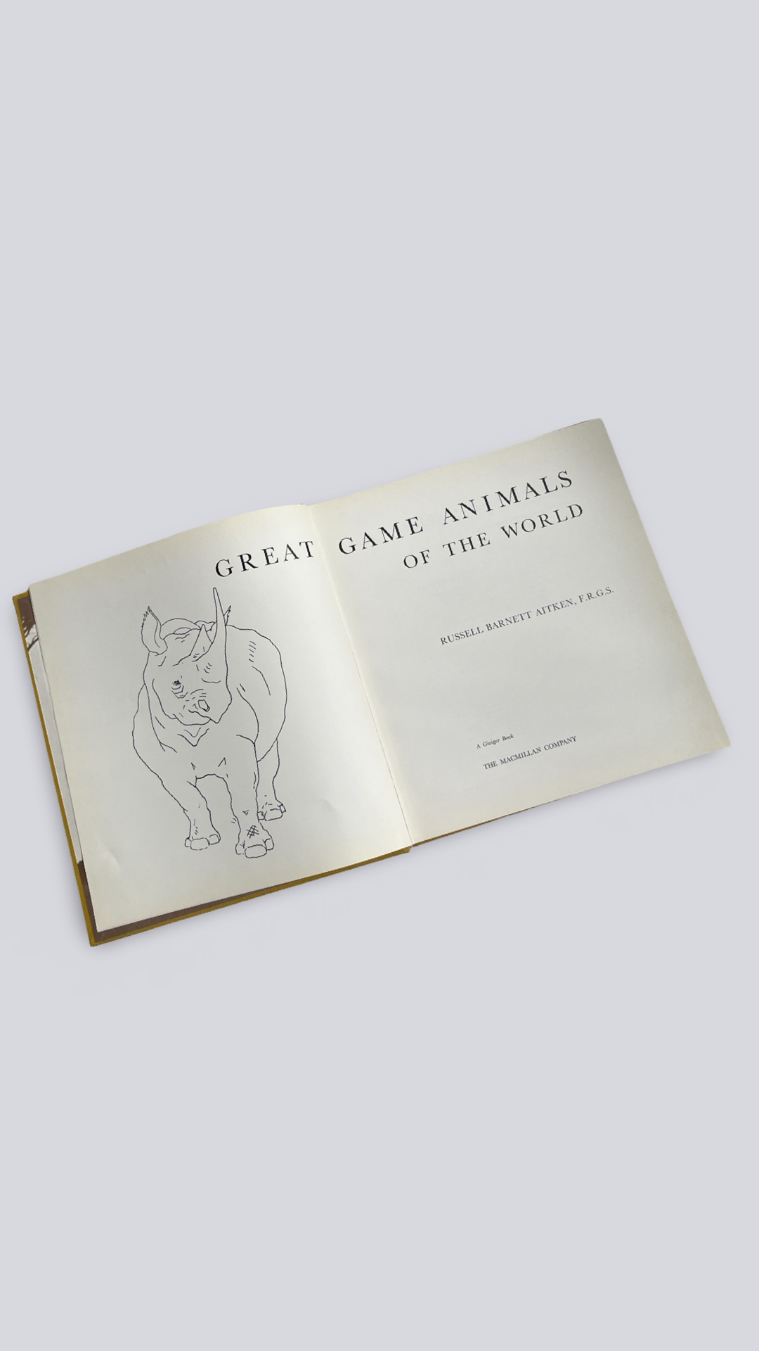 Great Game Animals of the World | Vintage book