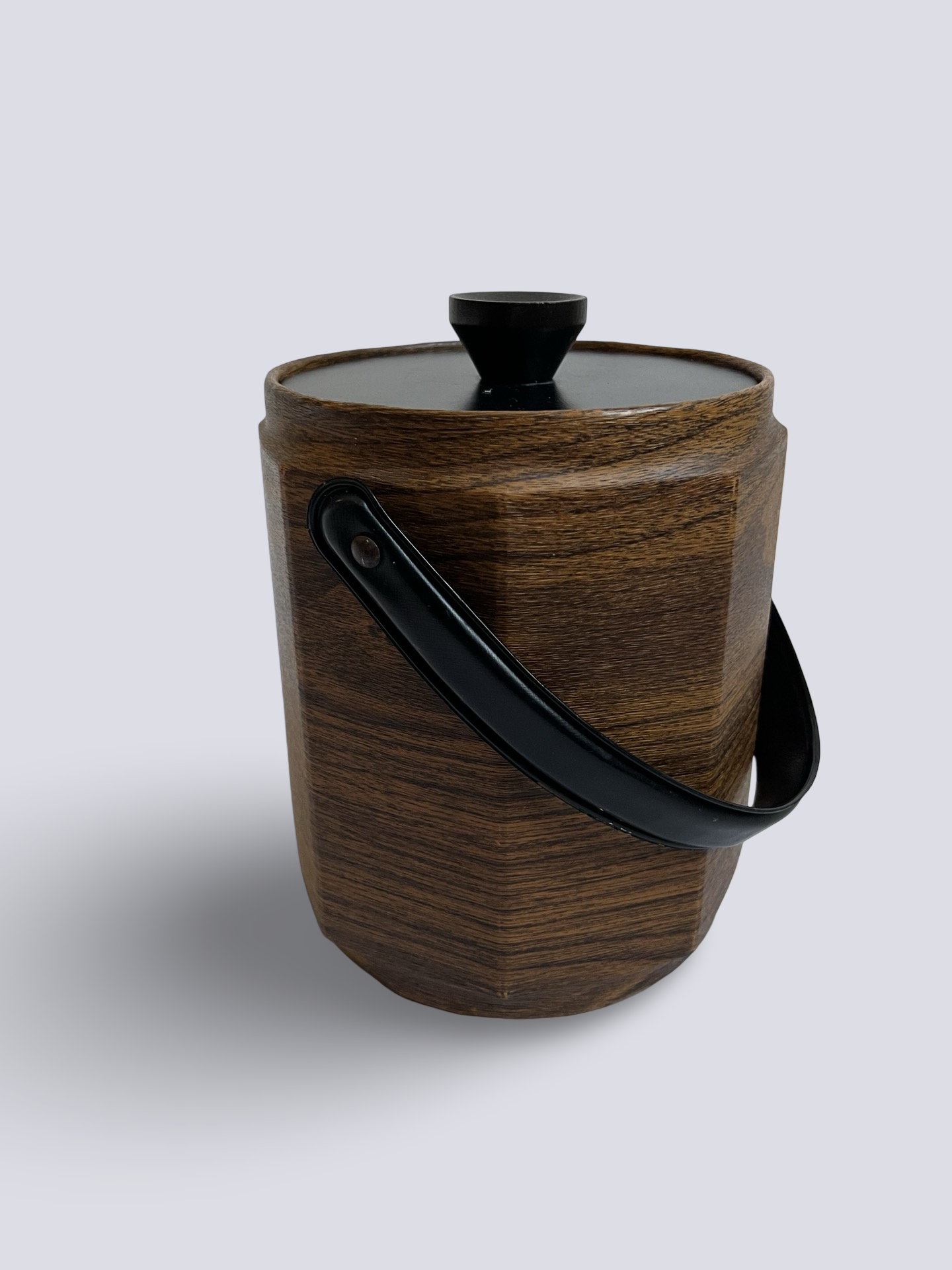 Vinyl Woodgrain Ice Bucket