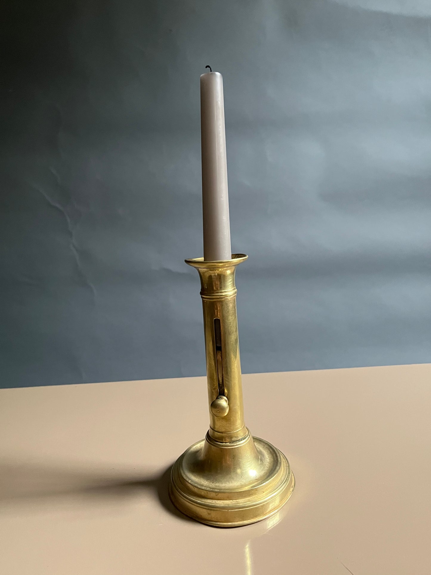 Antique Brass 'Raiser' Candlestick