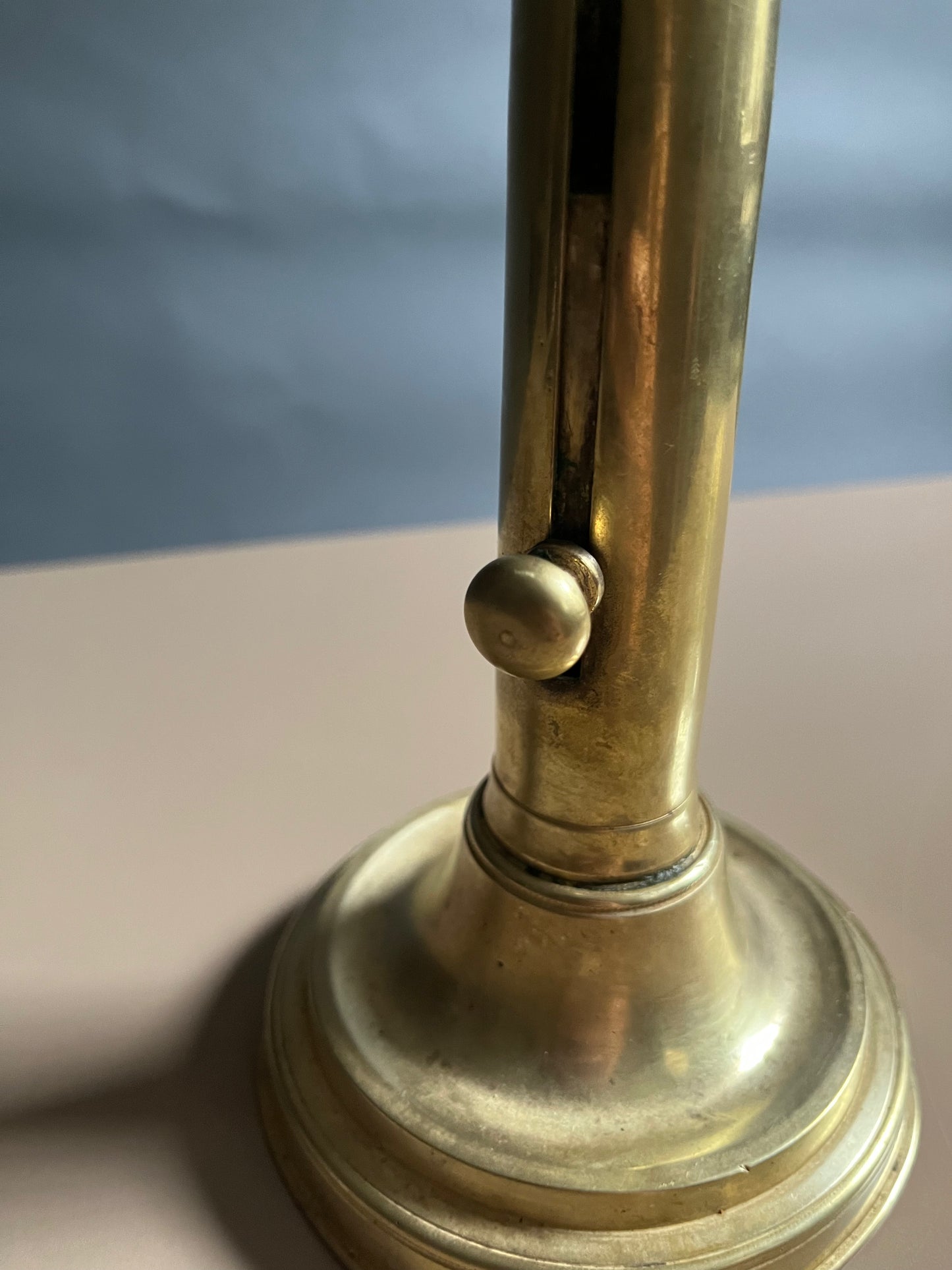 Antique Brass 'Raiser' Candlestick