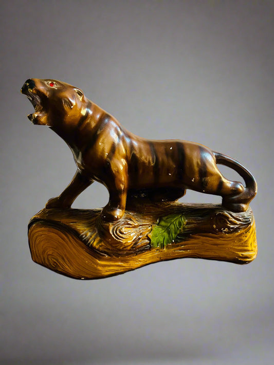 1950s Chalkware Tiger | Vintage MCM Tiger Figure