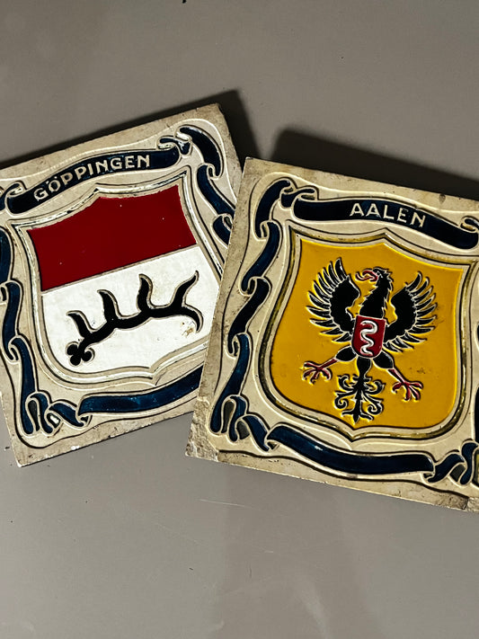 Antique German Tiles | Set of 2