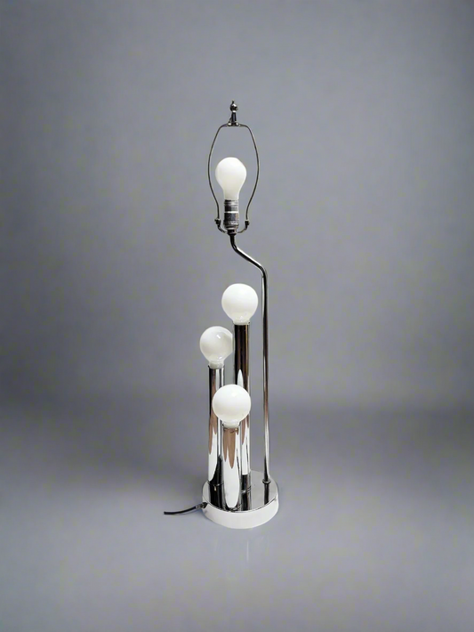 MCM Robert Sonneman Post Modernist 4 Pillar Tall Architectural Table Lamp 1960/1970s