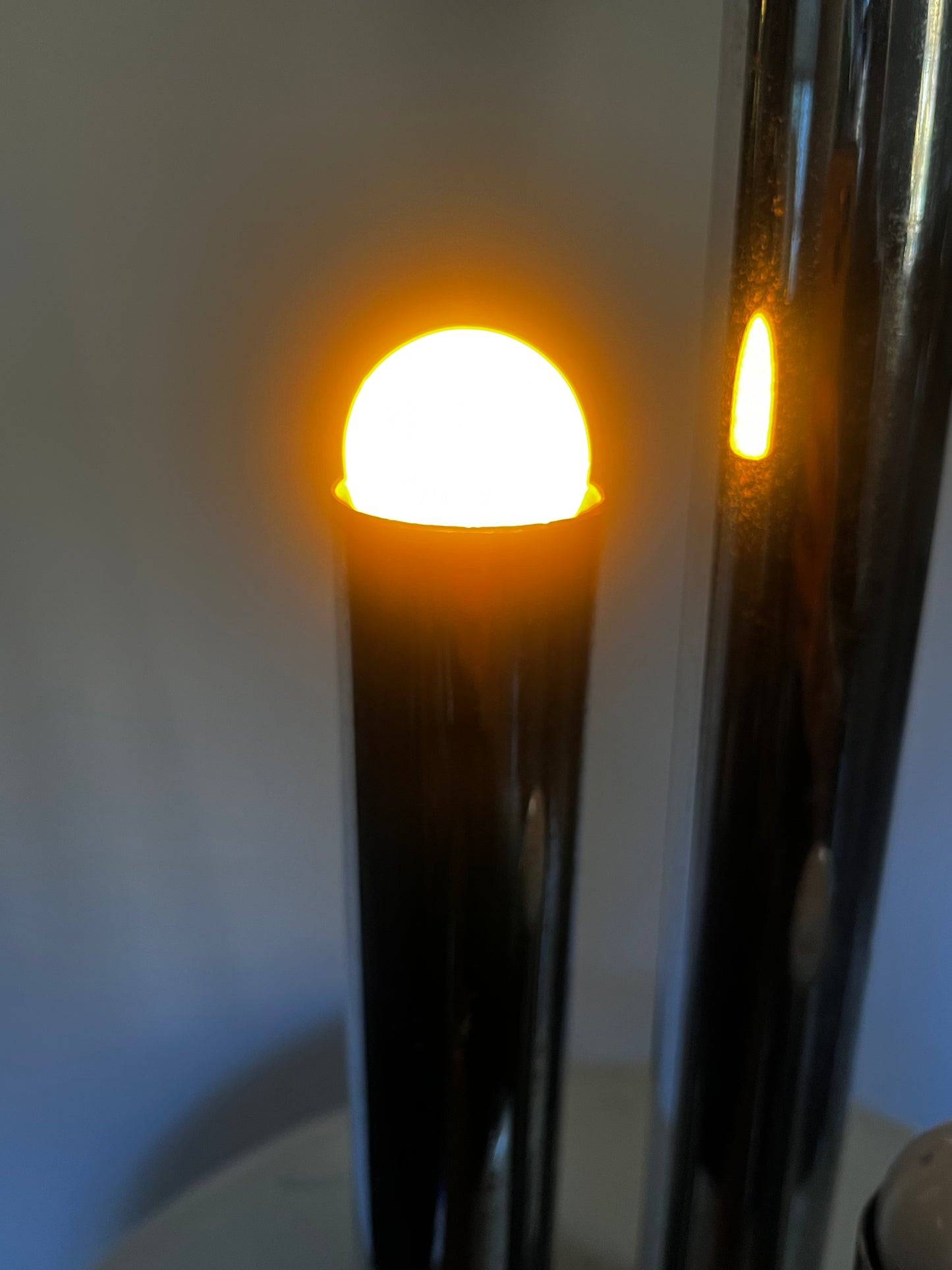 MCM Robert Sonneman Post Modernist 4 Pillar Tall Architectural Table Lamp 1960/1970s