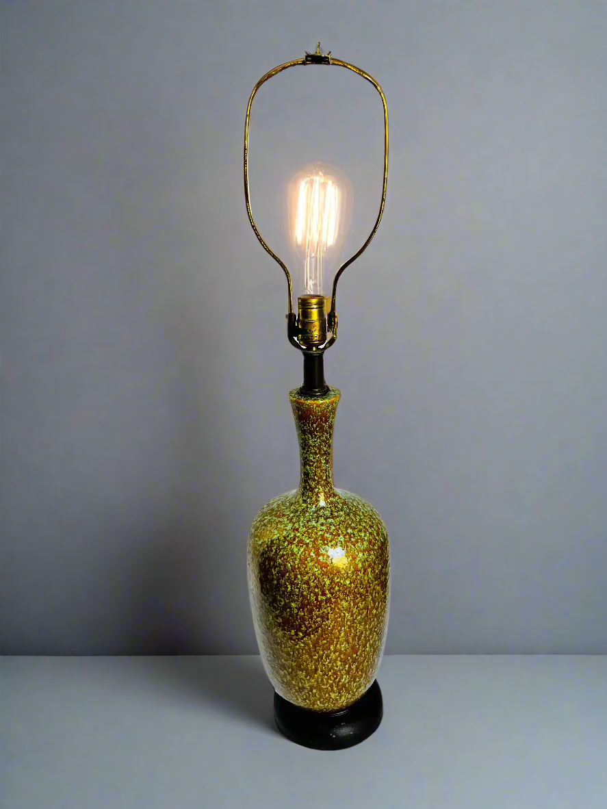 MCM Glazed Ceramic Table Lamp