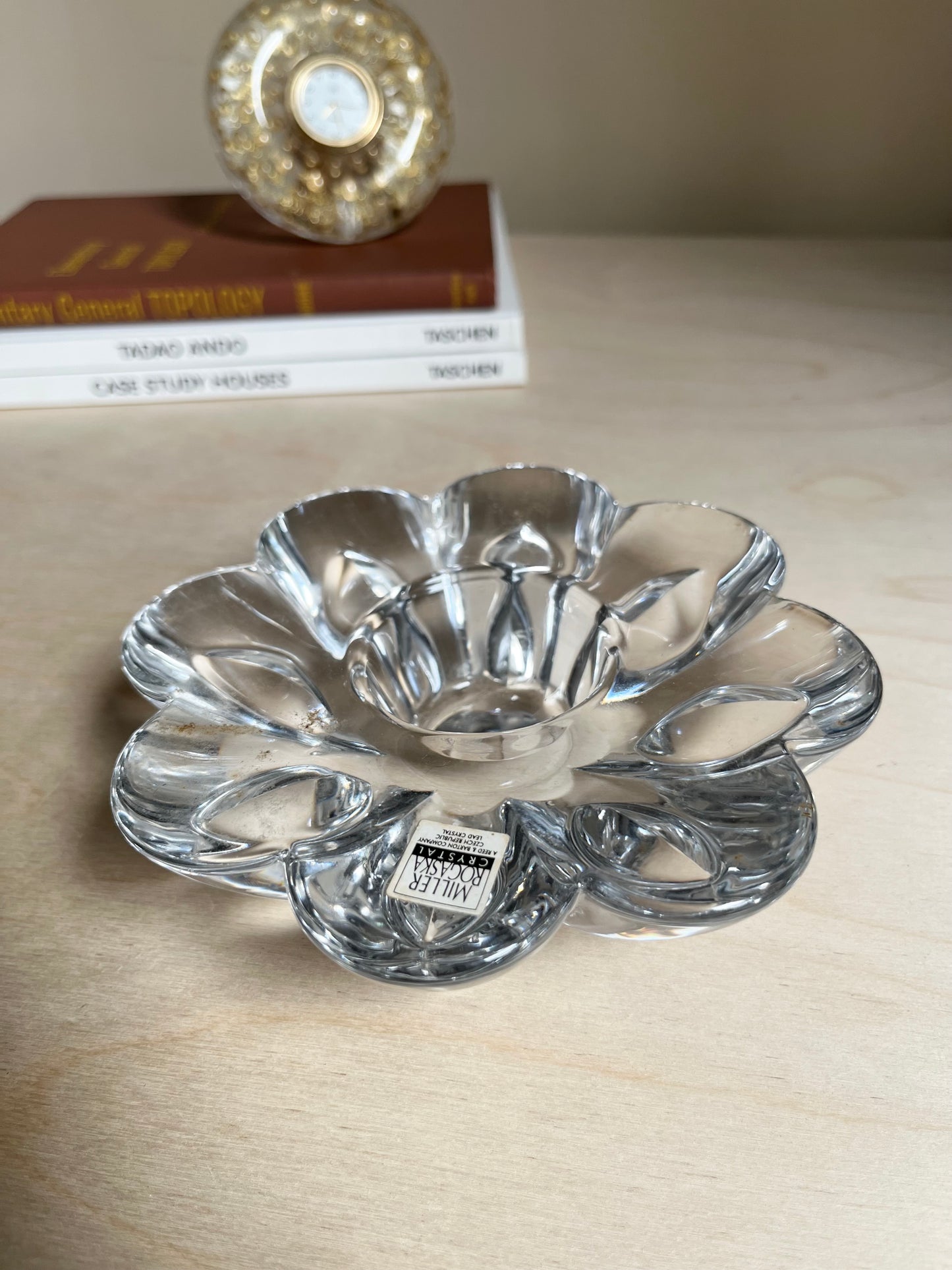 Miller Rogaska Crystal Daisy Votive Holder
