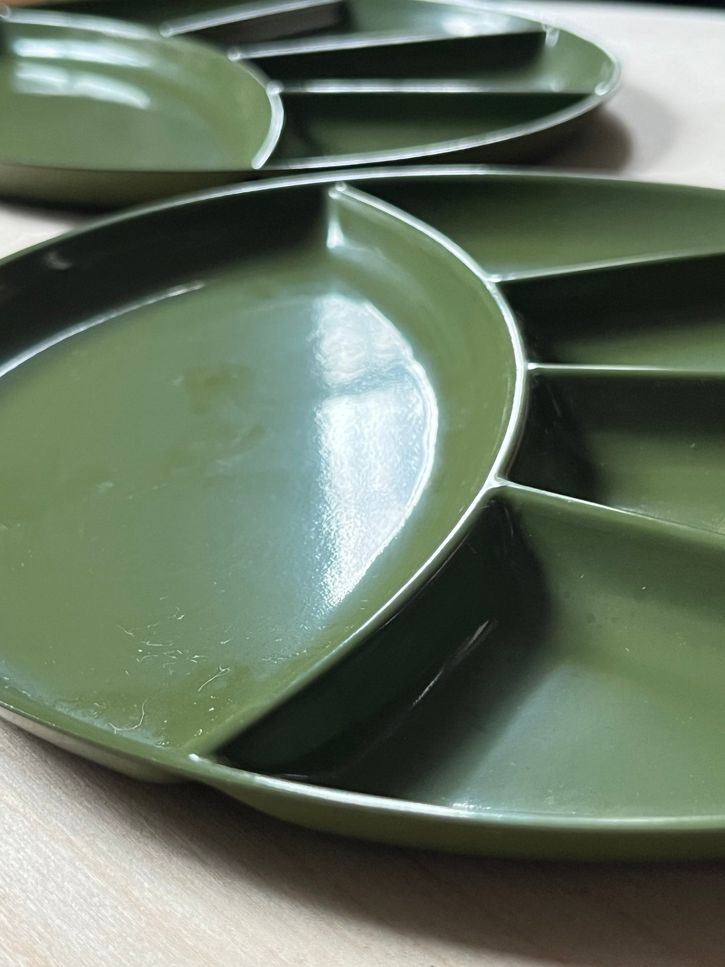 1970s Melamine Plates | Set of 2 | Imperial International, made in Japan