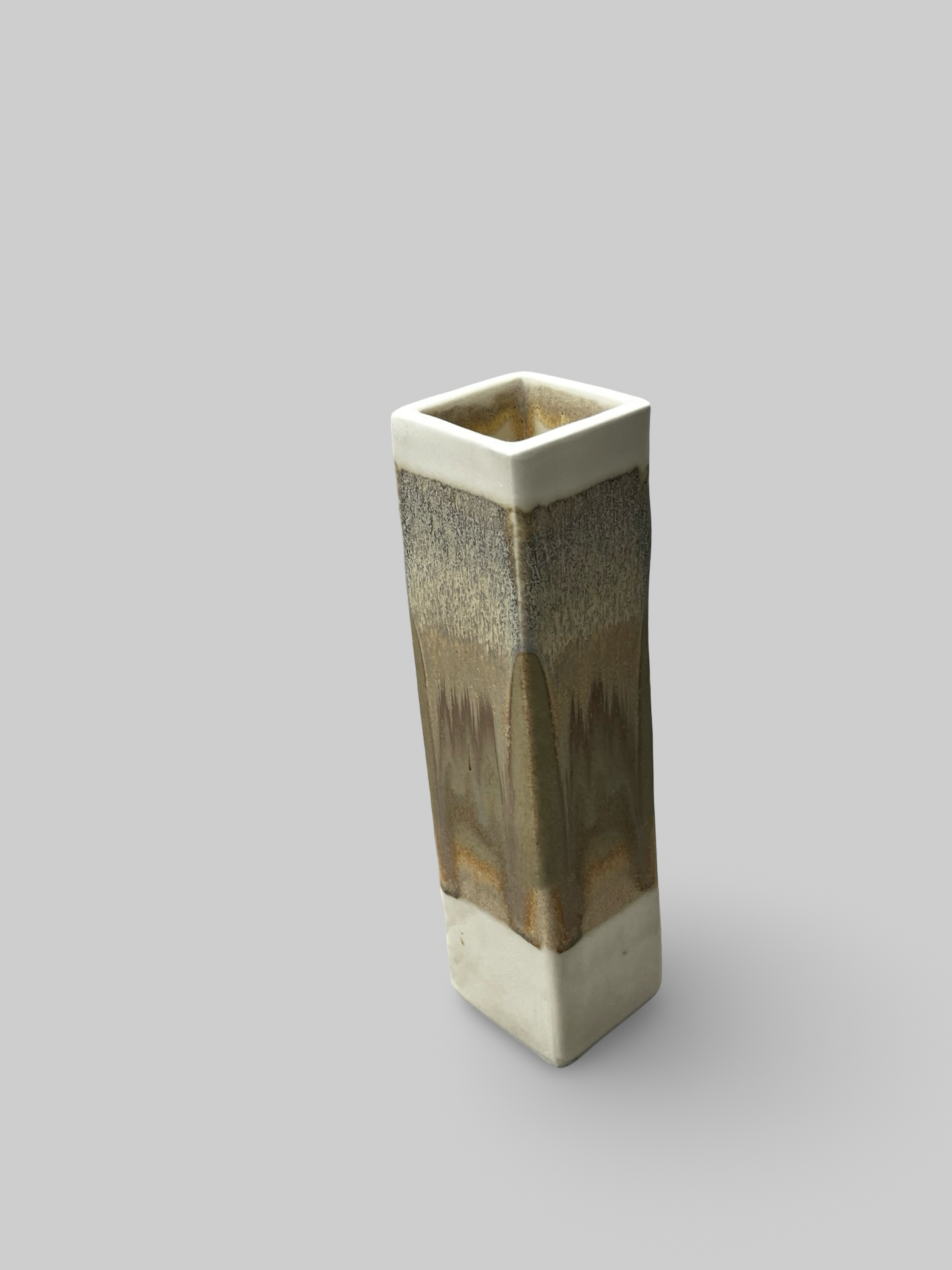 Studio Pottery | Funky Neutrals Glazed Ceramic, signed by artist