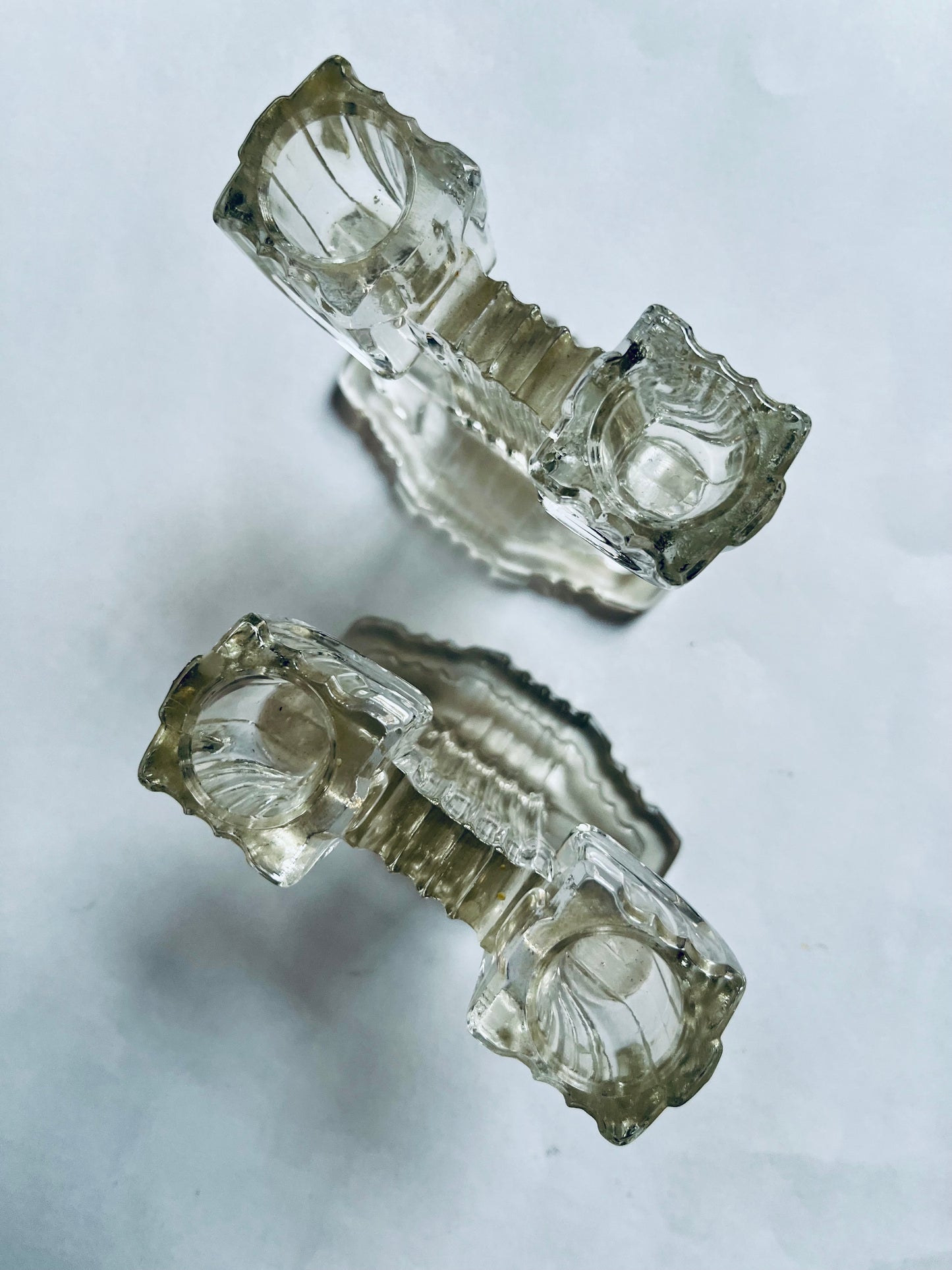 1940s Deco Glass Taper Holder | by Anchor Hocking