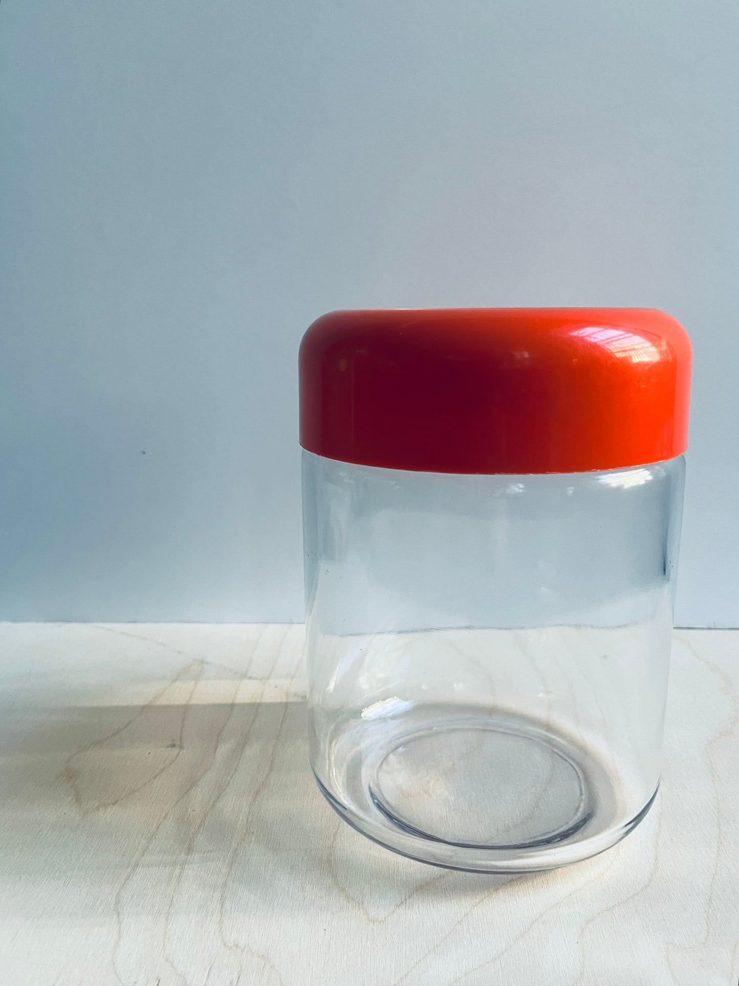 1970s Heller Designs Inc Glass Storage Jar