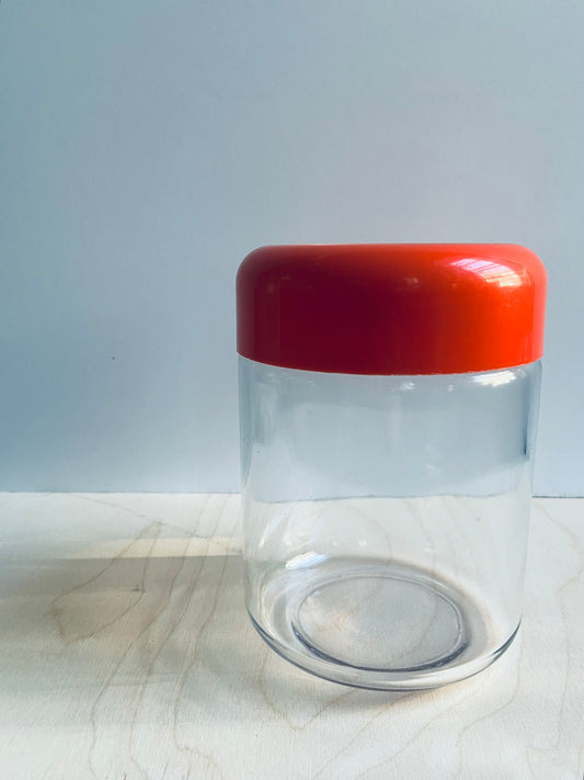 1970s Heller Designs Inc Glass Storage Jar