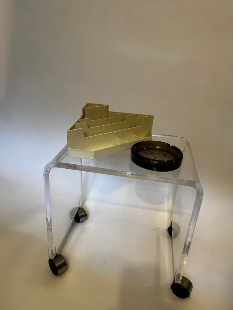 Mid Century Modern Lucite Vanity Stool