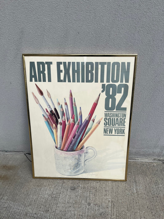 1982 NYC Art Exhibition Poster