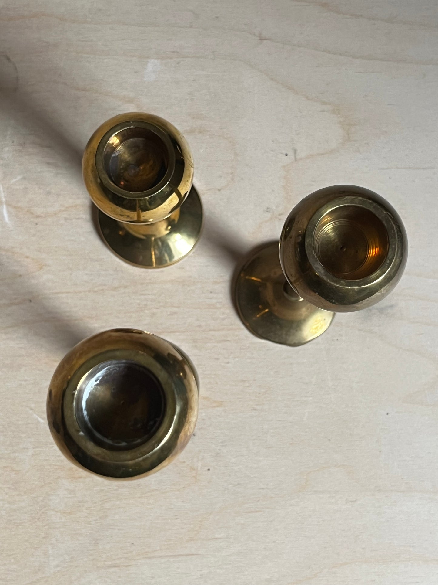 Brass Tulip Tapers | Set of 3