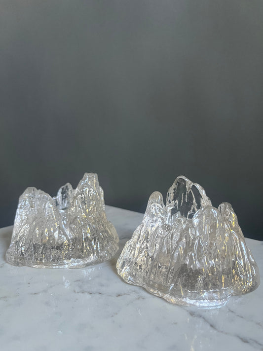 1970s Brutalist Candle Holders – Pair