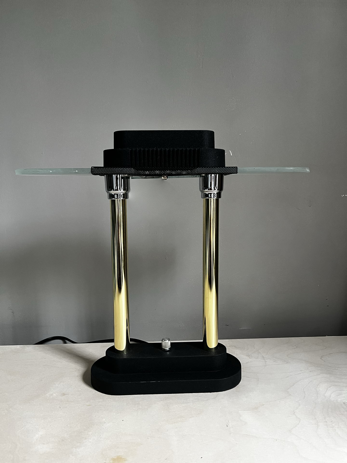 1990s Modern Banker’s Lamp