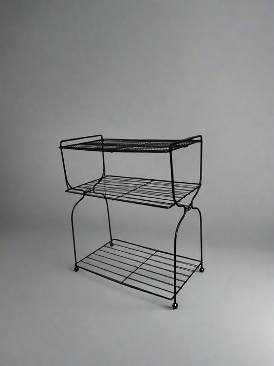 Black Metal LP Rack/ Plant Stand