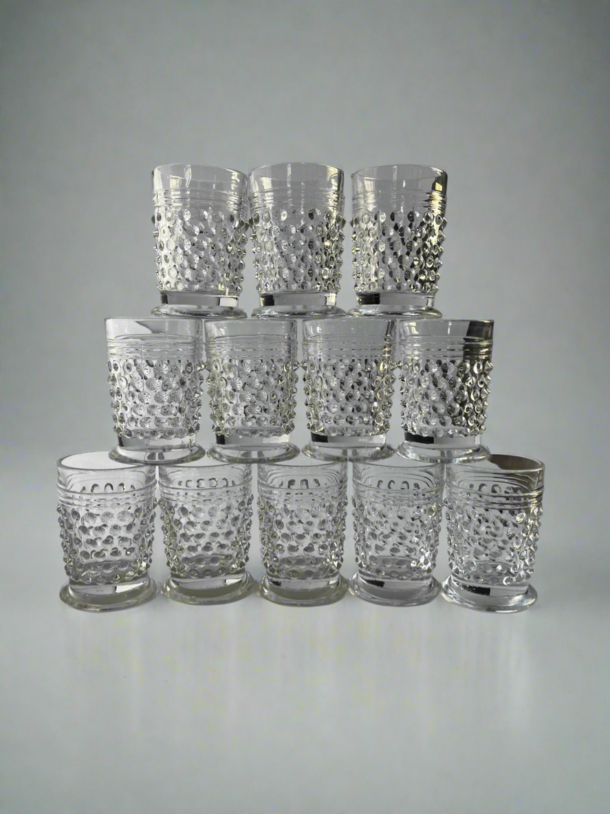 Hobnail Shot Glasses | set of 12