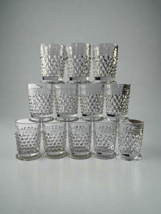Hobnail Shot Glasses | set of 12