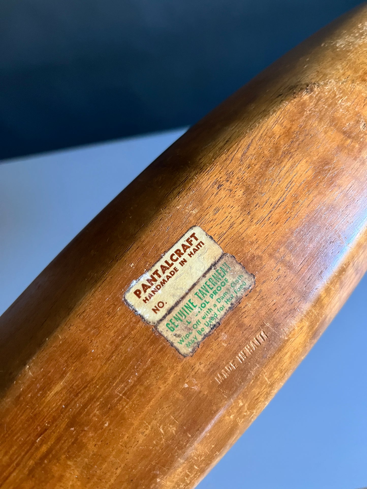 Mid Century Pantalcraft Teak Canoe Bowl