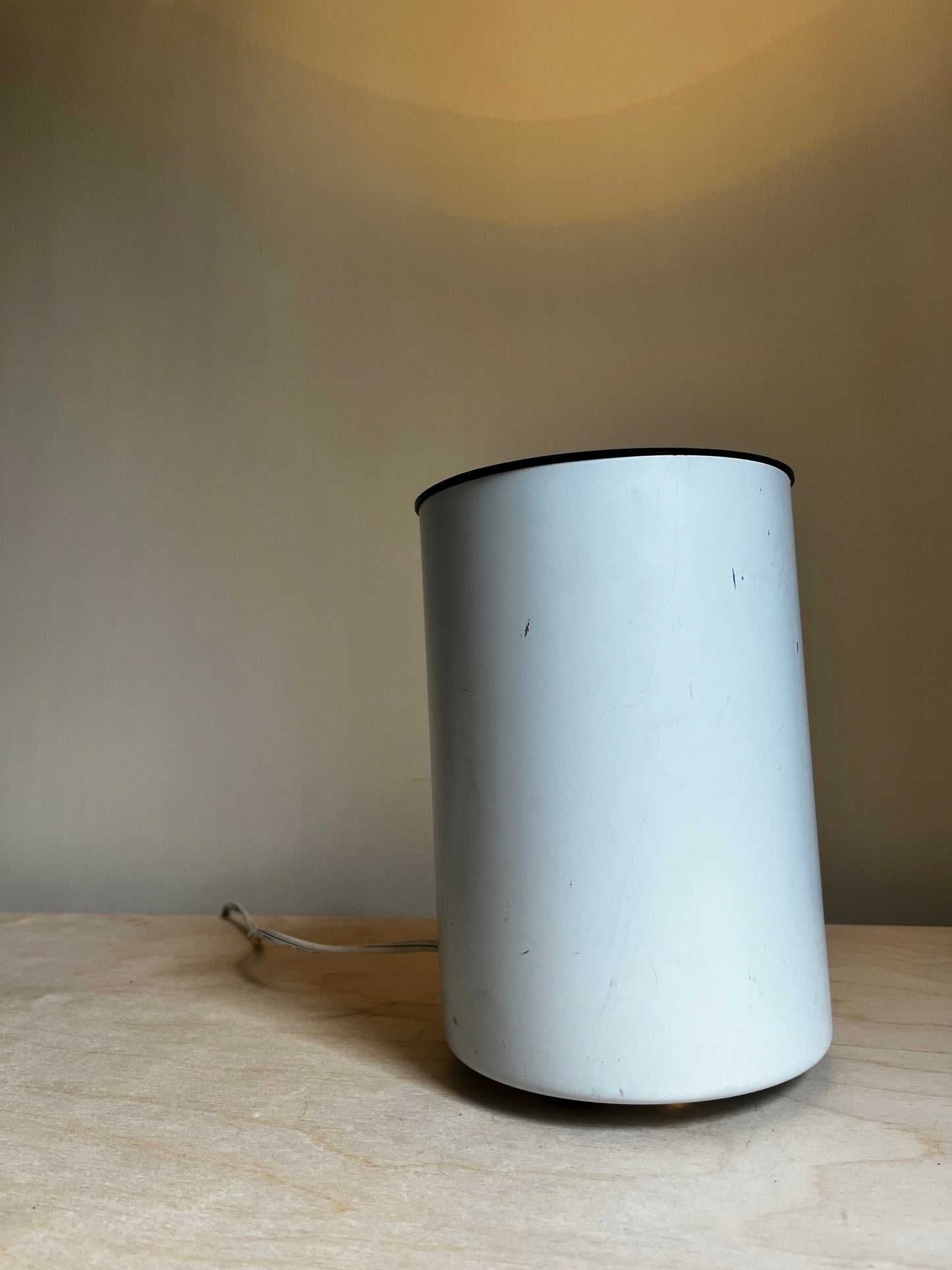 White Canister Uplight | Minimalist Accent Lamp