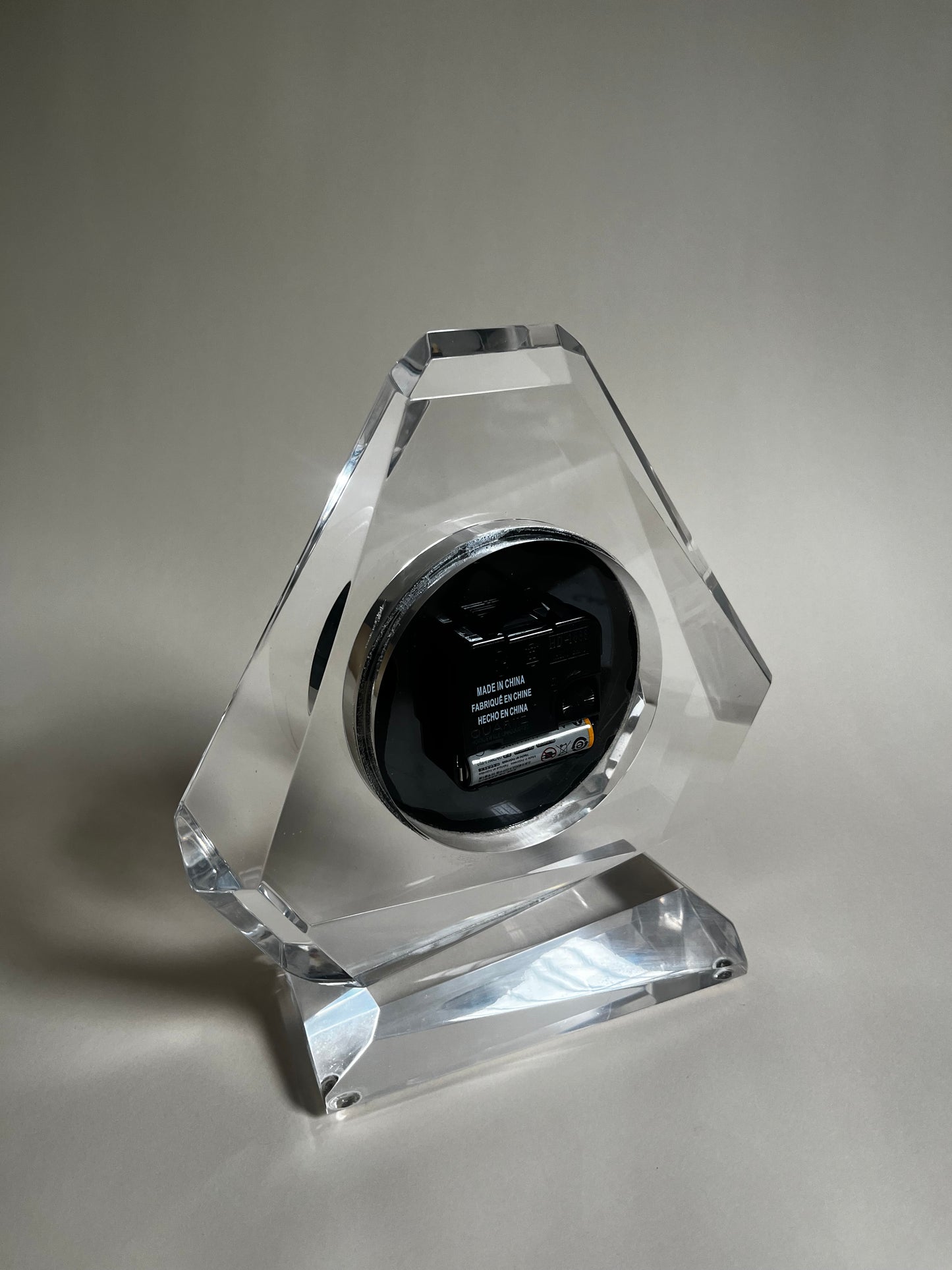 MCM Lucite Mantel Clock