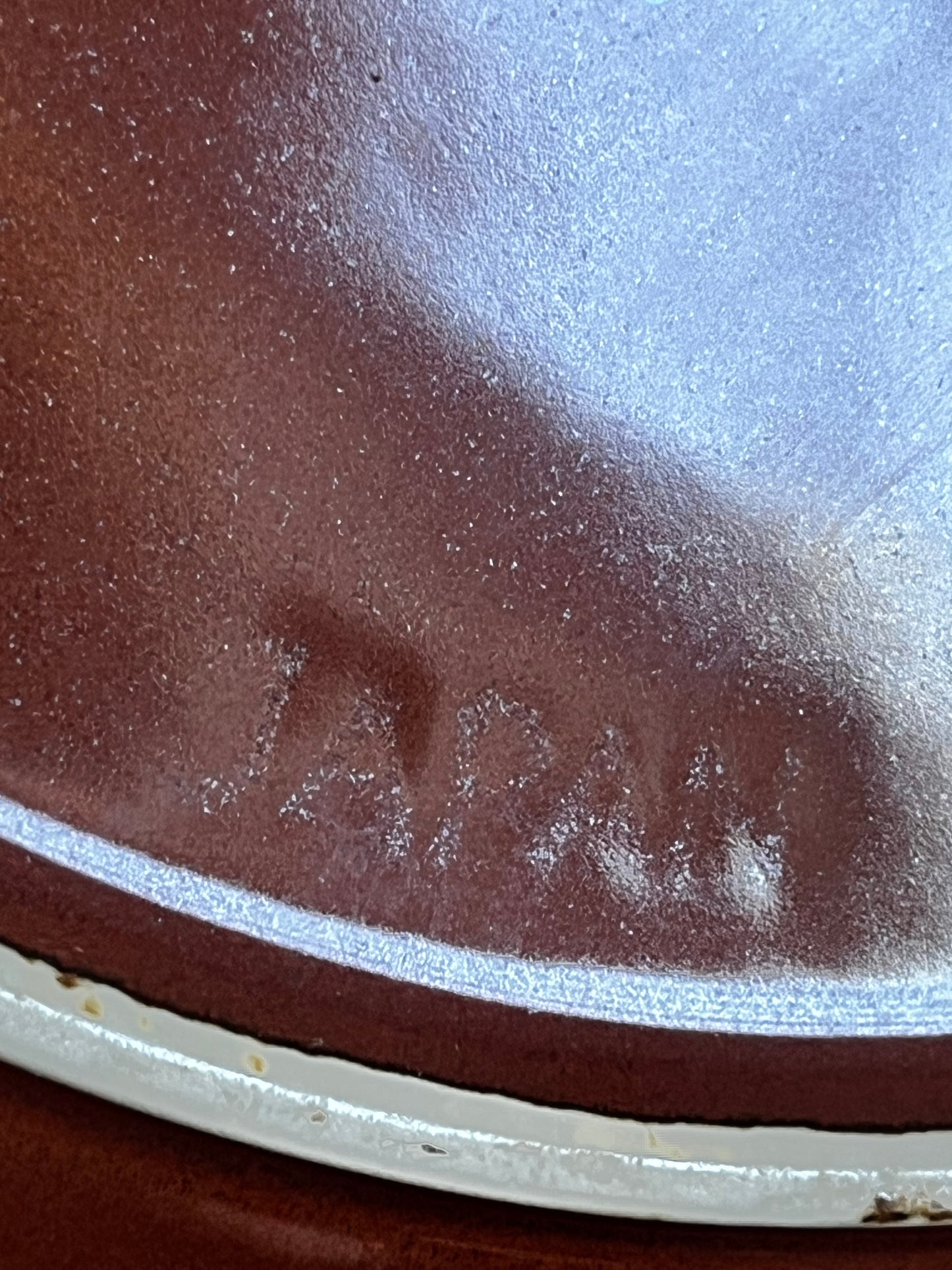 Ranmaru Japanese Stoneware Dinner Plates | Set of 5 Rust Brown Stripe – 10.25”