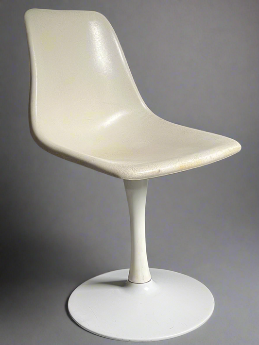 MCM Fiberglass Tulip Swivel Chair