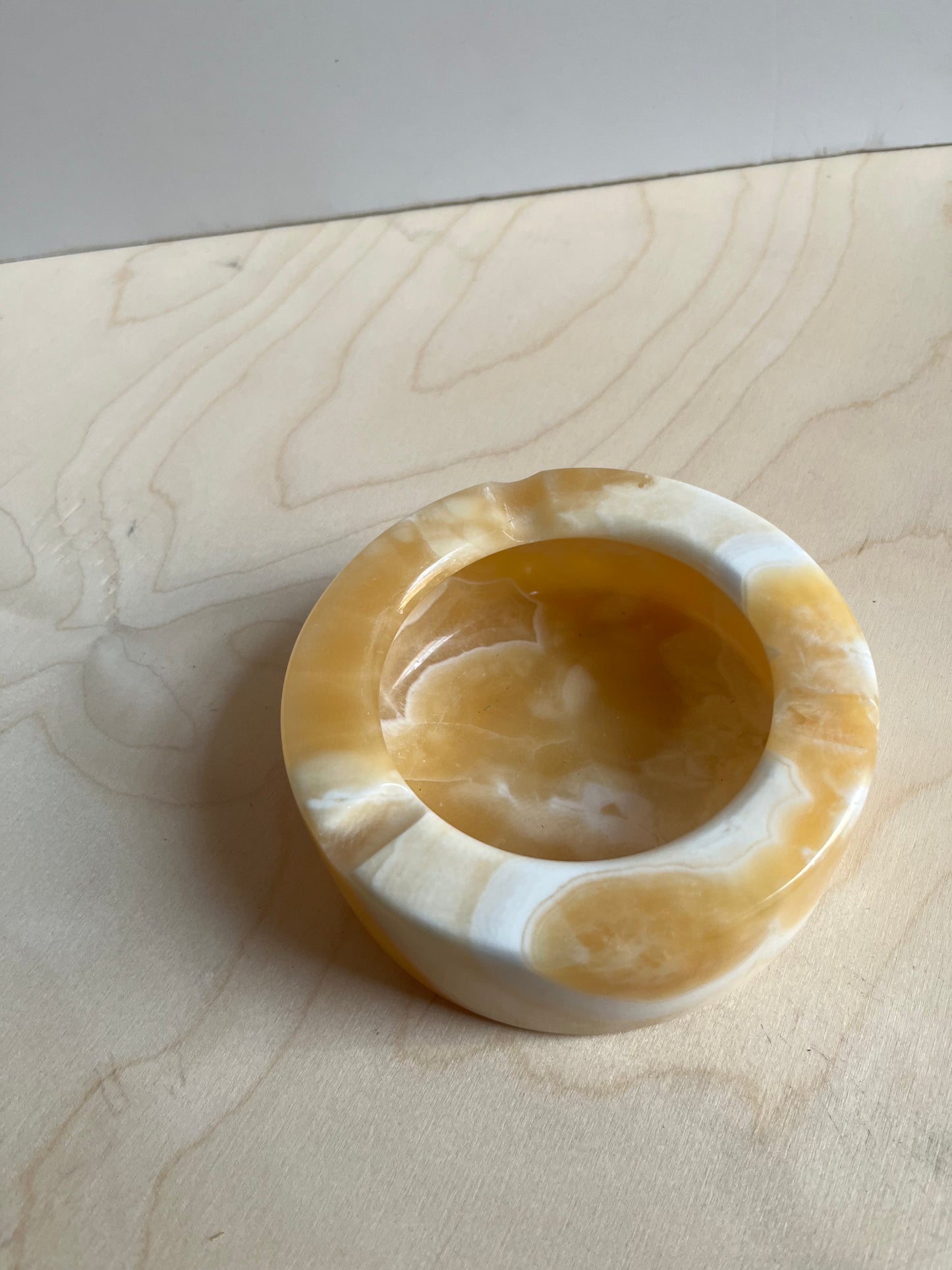 Honey Onyx Ashtray | Stone Catchall