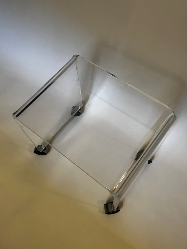 Mid Century Modern Lucite Vanity Stool
