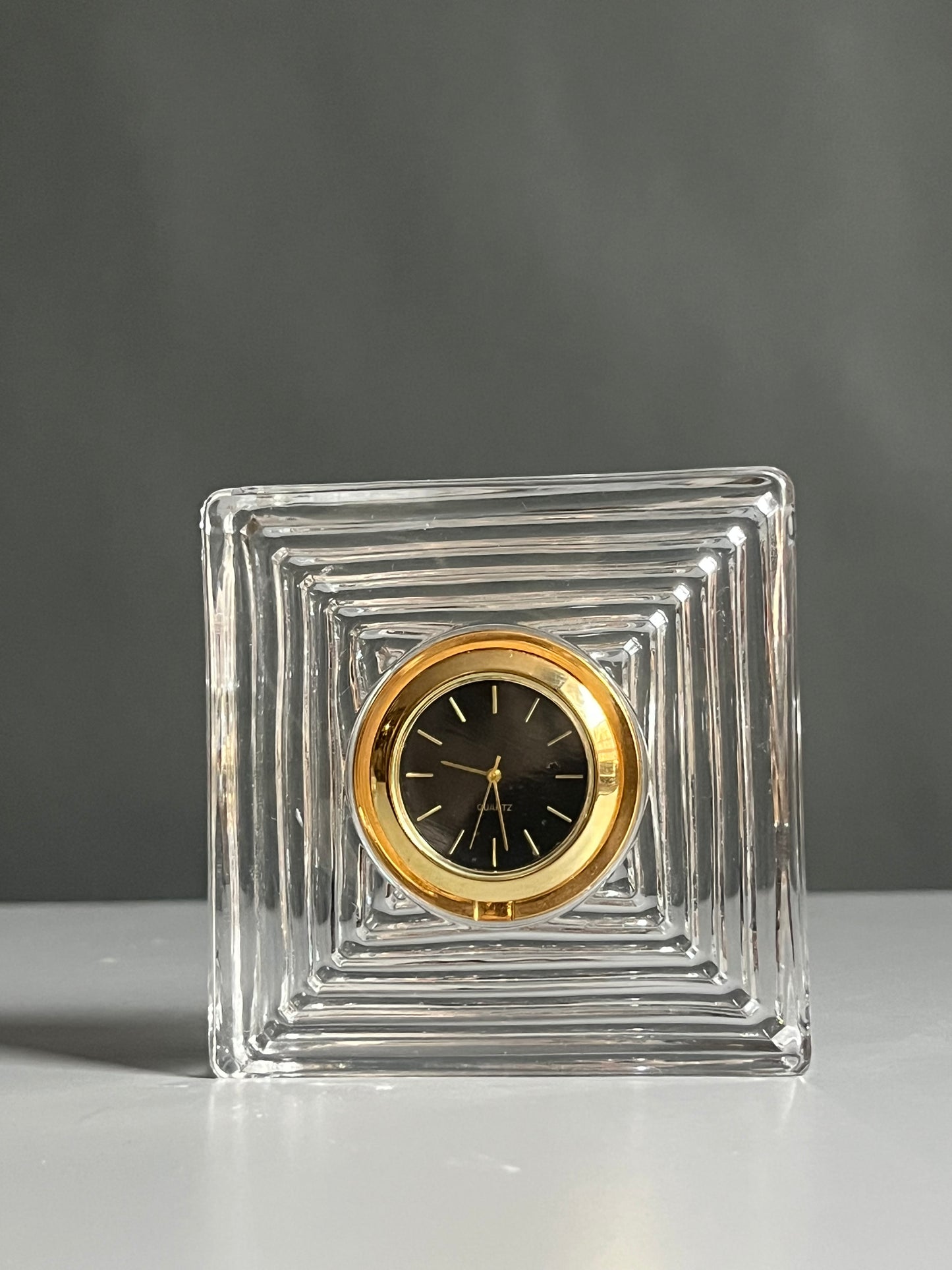 Glass Mini Deco Clock