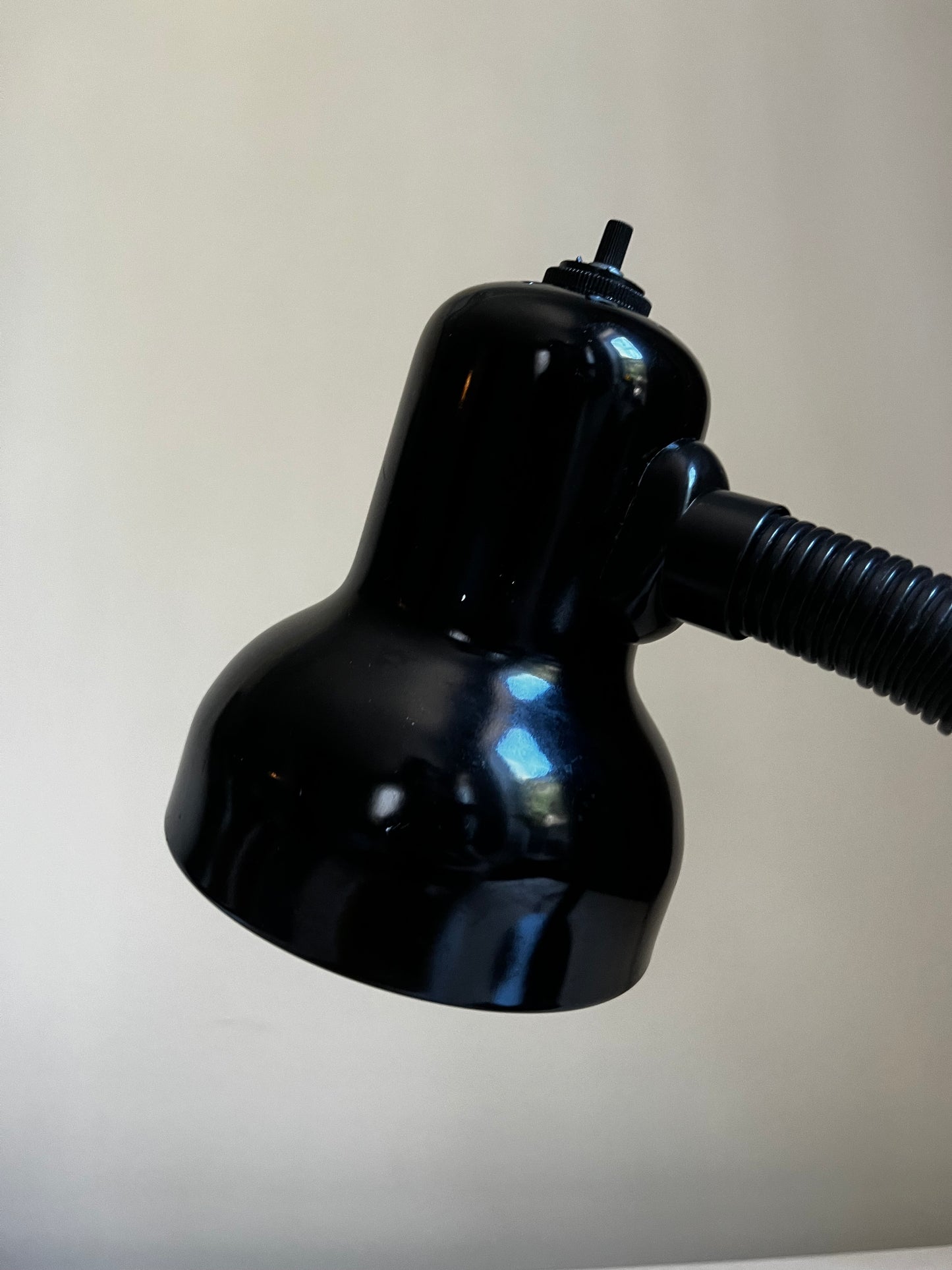 1980s Black Gooseneck Lamp | MCM Revival Lighting