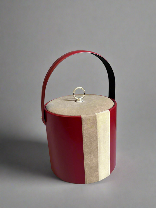 George Briard Maroon Ice Bucket