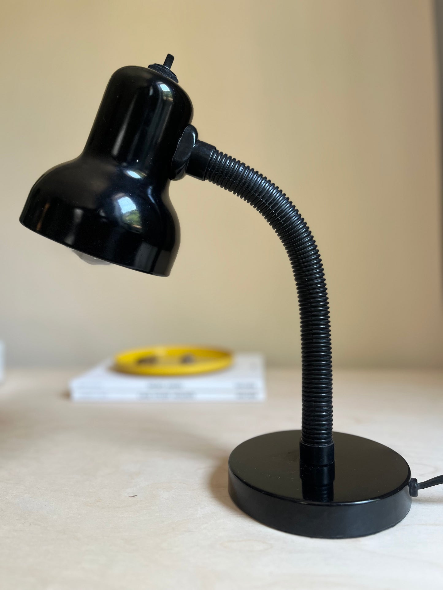 1980s Black Gooseneck Lamp | MCM Revival Lighting