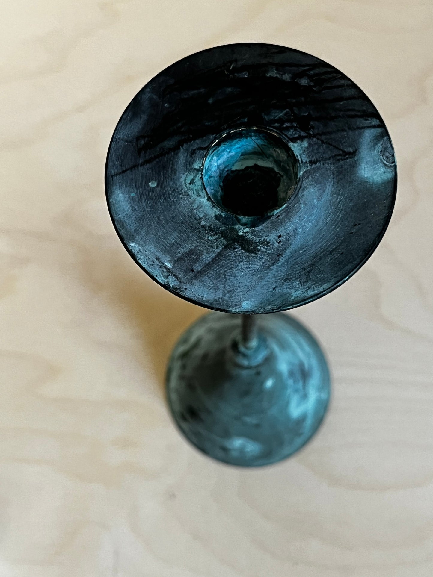 Sculptural Postmodern Taper Candle Holder
