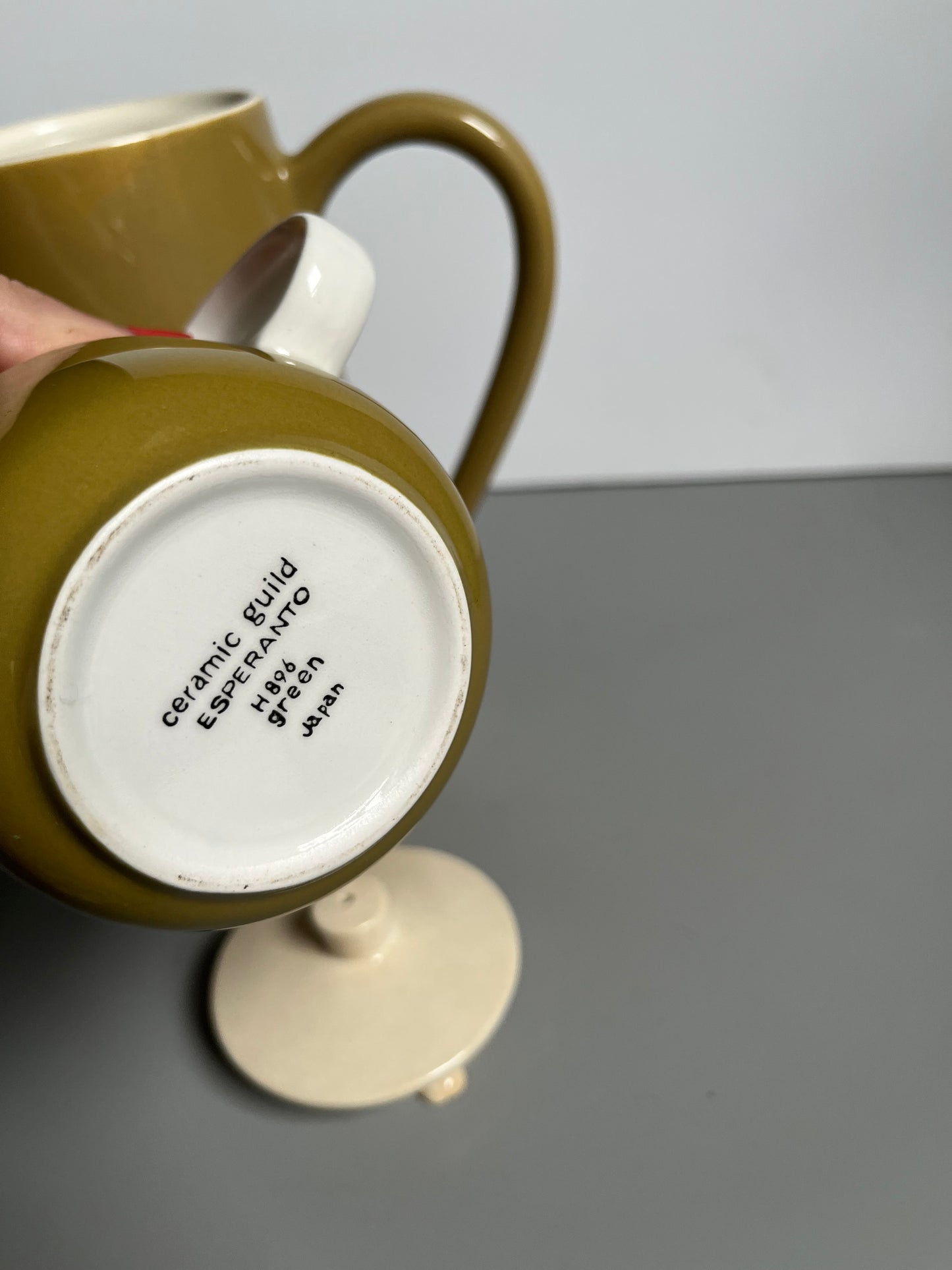 Ceramic Coffee Pot + Bonus Creamer