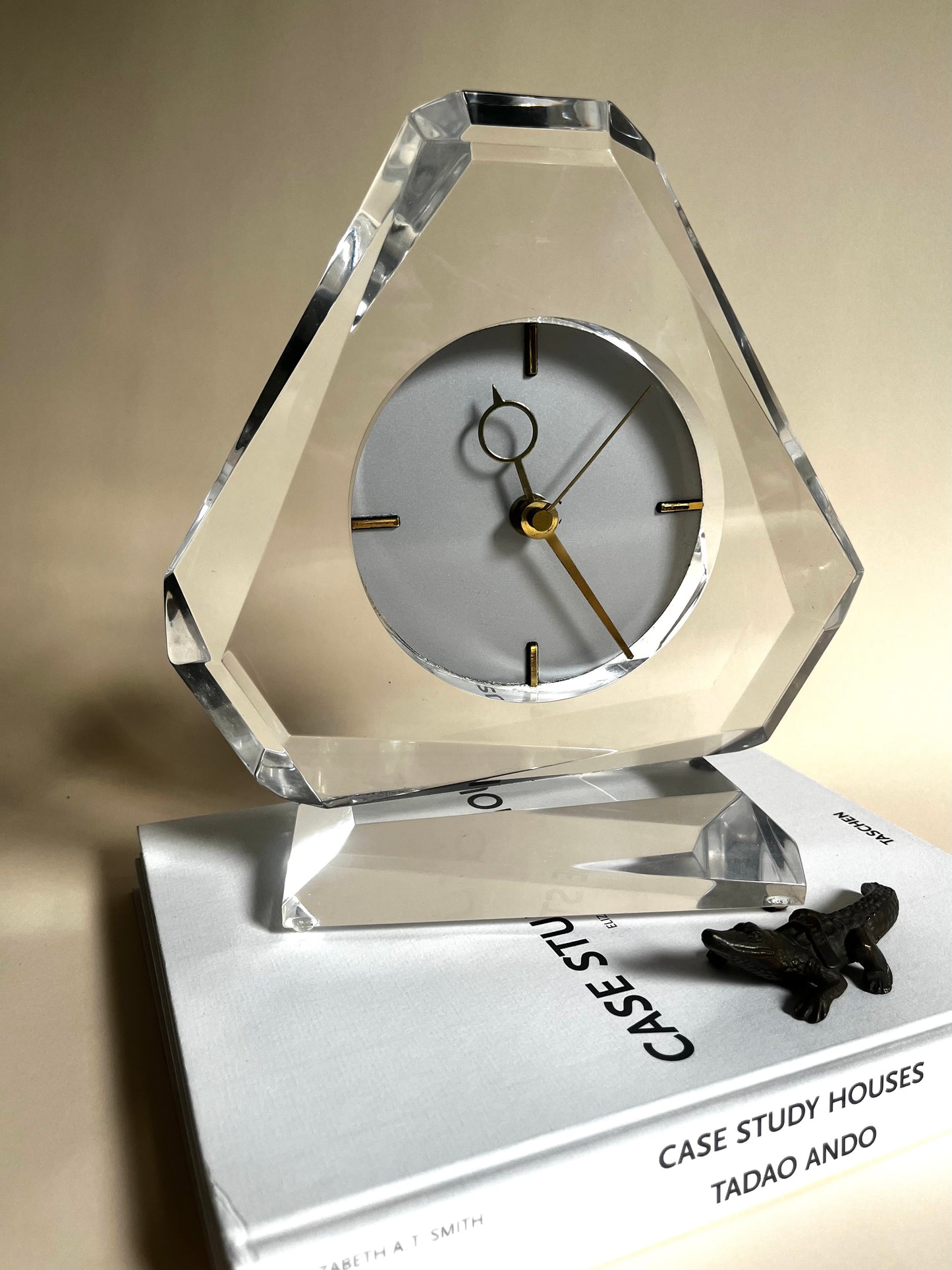 MCM Lucite Mantel Clock