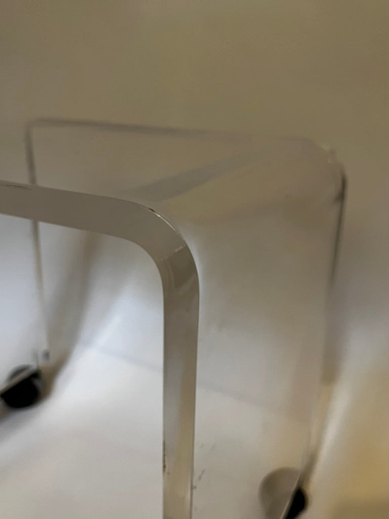 Mid Century Modern Lucite Vanity Stool