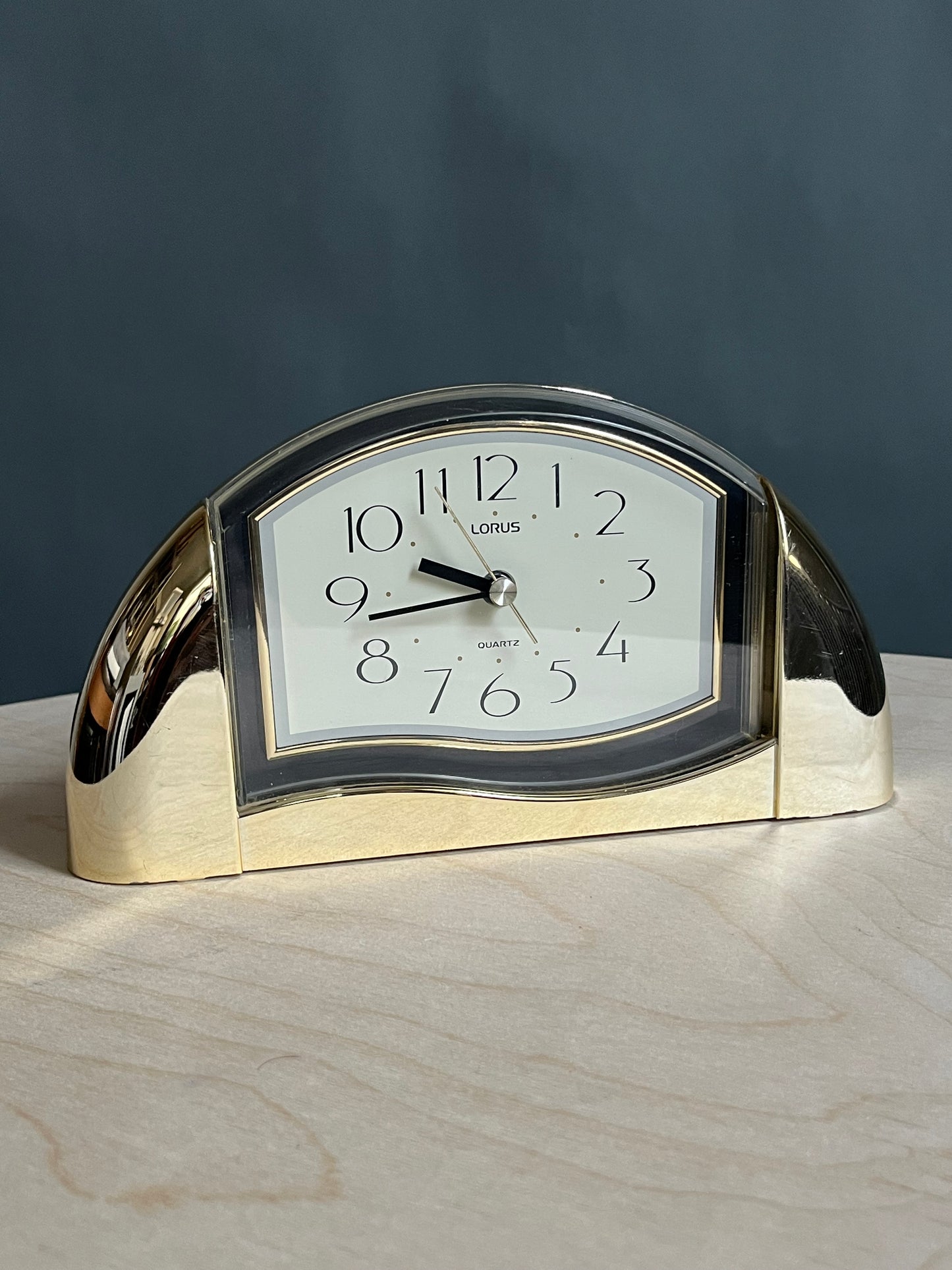 Gold Lorus Postmodern Mantel Clock
