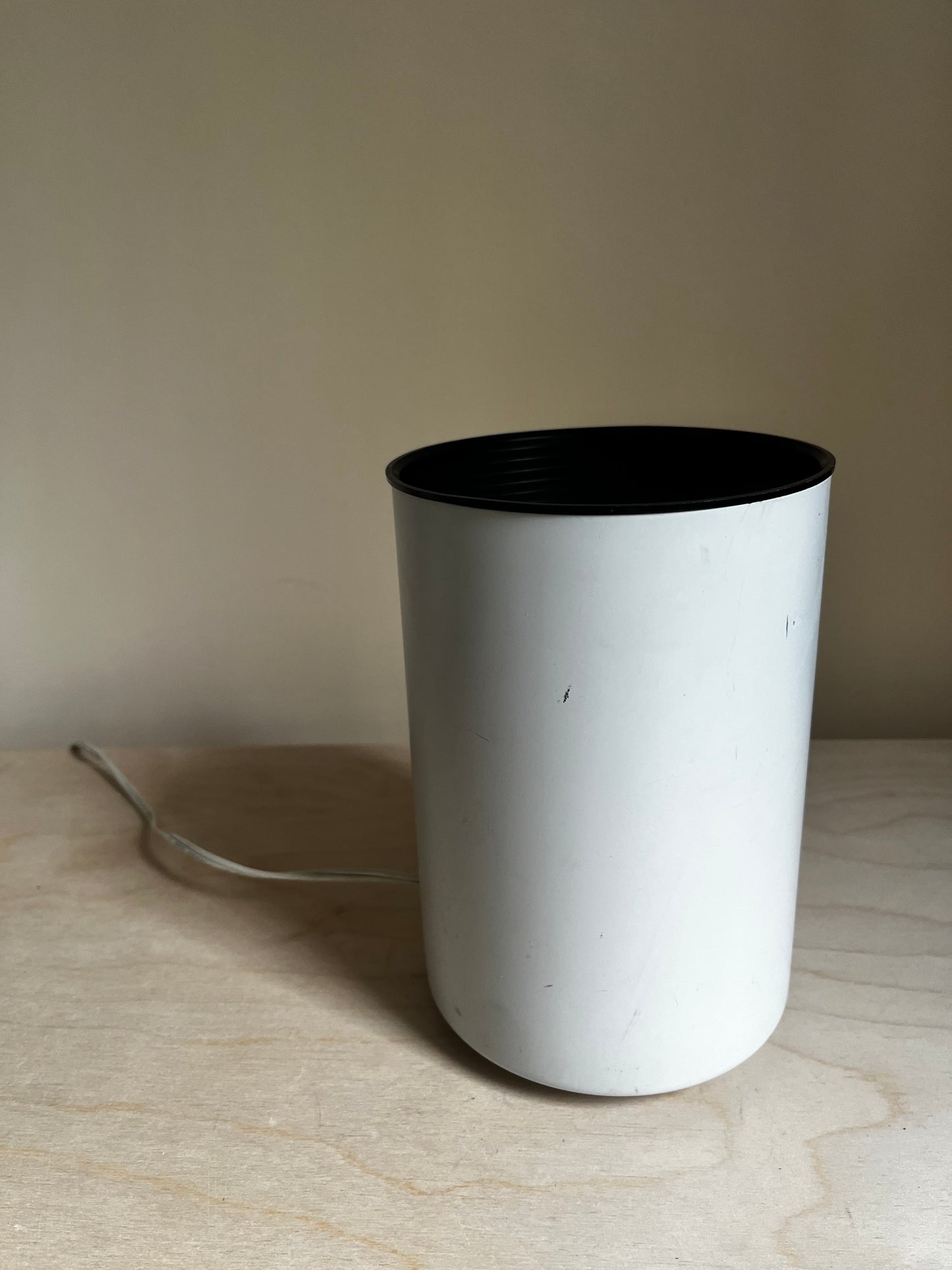 White Canister Uplight | Minimalist Accent Lamp