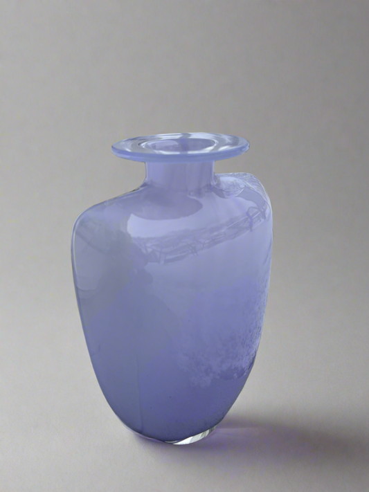 1989 Kosta Boda Lavender Glass Vase | made in Sweden